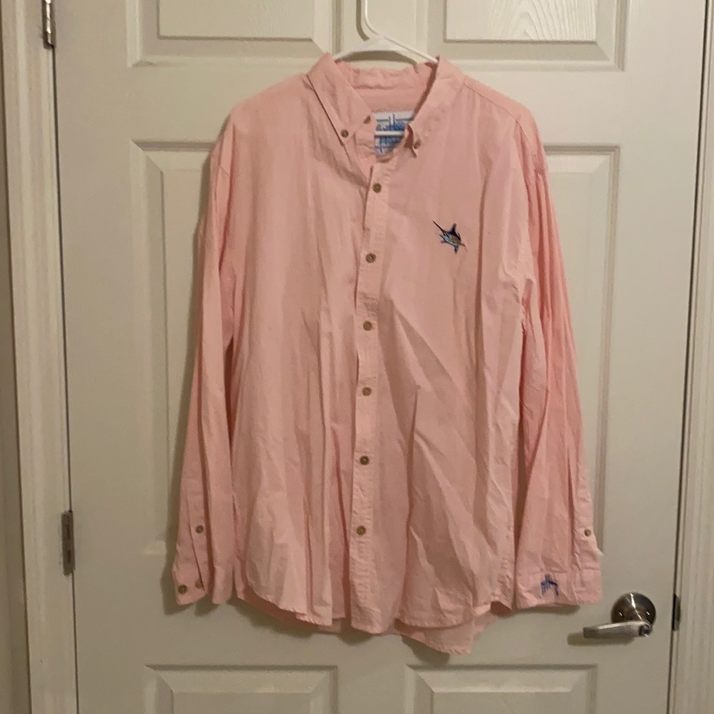 Men’s Guy Harvey by Aftco long sleeve button down XL